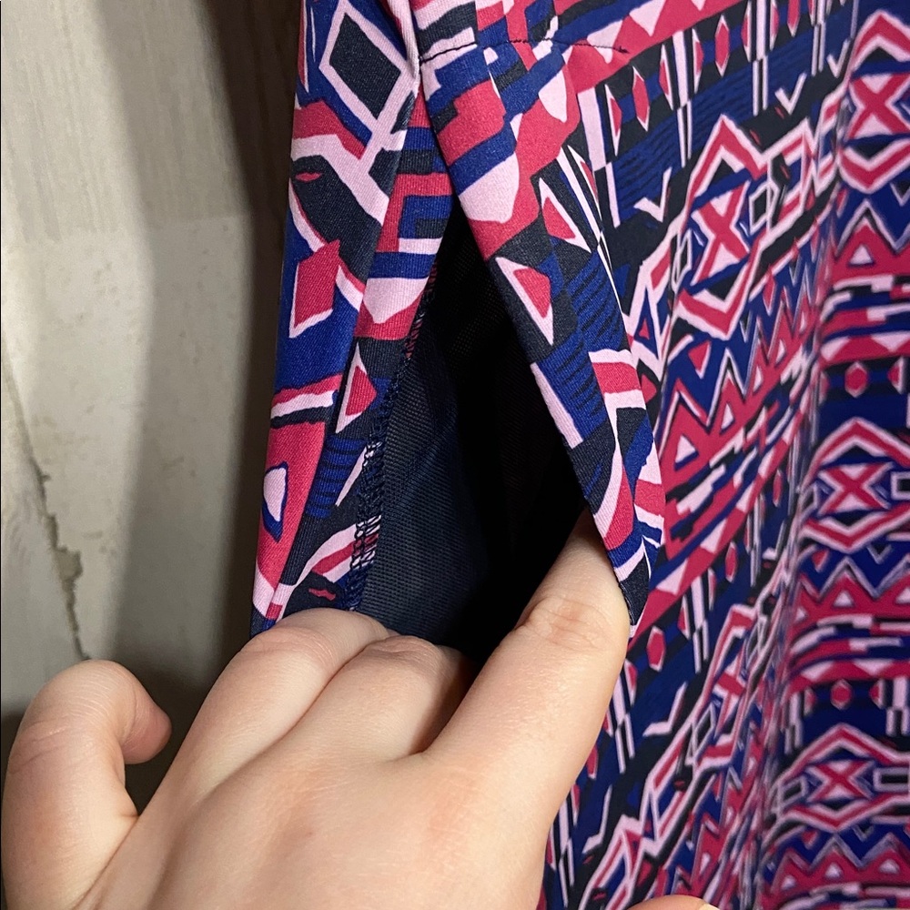 Columbia Purple Pink Chill River Printed Mini Dress Large - Picture 6 of 8